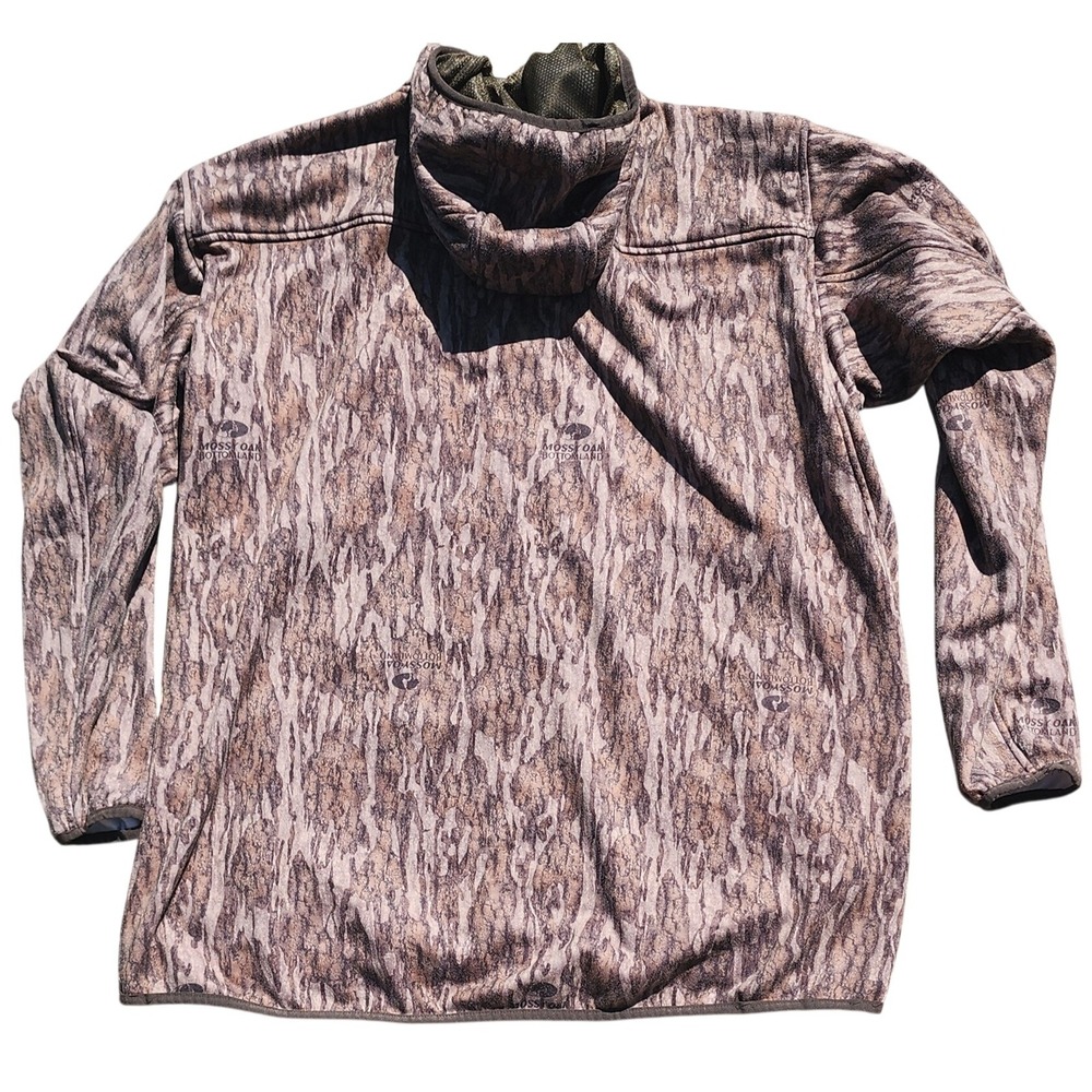 Drake Non-Typical Mossy Oak Bottomland Camo Full Zip Hunting Jacket 2XL